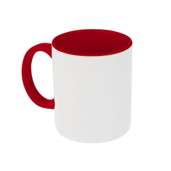 TAZA ROJA INTERIOR Y OREJA